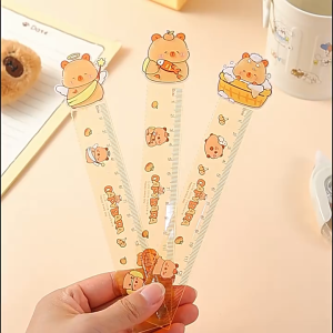 Cartoon Stationery Plastic Straight Ruler 15cm Kids Pembaris Cute Hello Kitty Cinamoroll
