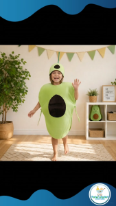 Baby Fourths Couture Nutrition Month Avocado Fruits & Vegetables Costume for Kids