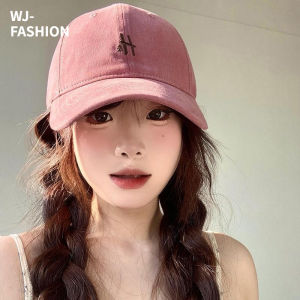 【WJ】รุ่นเกาหลีตัวอักษร H หมวกเบสบอลสำหรับผู้หญิง ขอบกว้างขนาดใหญ่หัววงกลมหมวก duckbill หมวกแดดคุณภาพสูงที่หลากหลาย