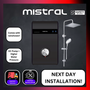 🛠️FREE INSTALL🛠️ Mistral Instant Shower Heater with DC Pump MSH88P