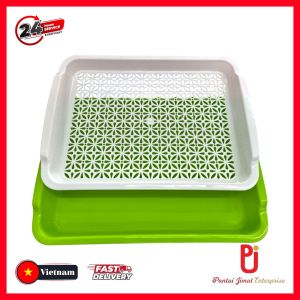 DULANG MINUMAN BESERTA PENAPIS/ DULANG PLASTIK/ DUYTAN RECTANGLE TRAY WITH FILTER