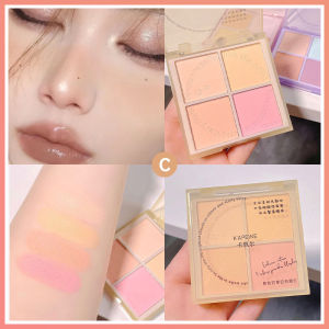 Four Color Powder Blusher High Gloss Cosmetic Powder Blusher Smooth Matte Rouge LovelylifeFu COD