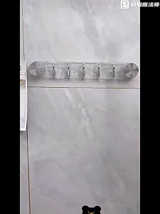 rak handuk kamar mandi tempel Tanpa perlu pengeboran hemat ruang desain tersembunyi Pengait Cangkir Hisap Putar