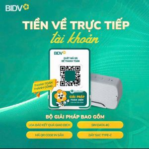 loa thông báo chuyển khoản  thanh toán cho chủ cửa hàng