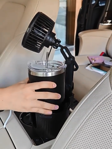 Oatsbasf 12V/24V Detachable Car Cup Holder Fan Universal Summer Cooler Fan Multifunctional Auto Interior Accessories