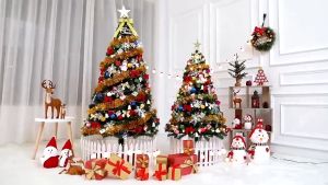 Christmas Tree Household 5FT/6FT Decoration Suit DIY Luminous Large Ornaments Christmas Decoration