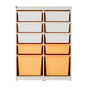 Hanssem Nordic Style Solid Wood Toy Storage Cabinet for Childrens Bedroom Baby Closet Playroom Organizing Kids Furniture