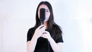 Hair Straightener Beard Brush Heating Curler Hair Styler Electric Comb Ionic Straightening Brush Malaysia Plug