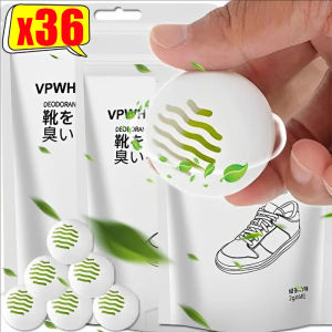 36PCS Shoe Deodorizer Balls Tea Fragrant Air Freshener Deodorizer Balls Foot Care Scent Ball Odor Eliminating Freshener for Sneakers Gym Bags Lockers Car