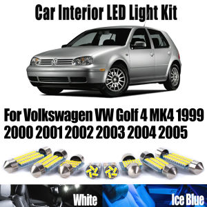 13Pcs Canbus For Volkswagen VW Golf 4 MK4 1999 2000 2001 2002 2003 2004 2005 LED Interior Map Dome  Light Kit Car Accessories