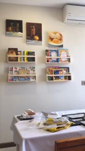 Kệ gỗ pallet trang trí nhà cửa kệ để gia vị để đồ lưu niệm cây cảnh phòng bếp kích thước 40x15X10CM