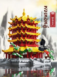 KEWANG | Đồ Chơi Ghép Hình Mô Hình Tòa Nhà Phong Cách Trung Quốc Độ Khó Cao