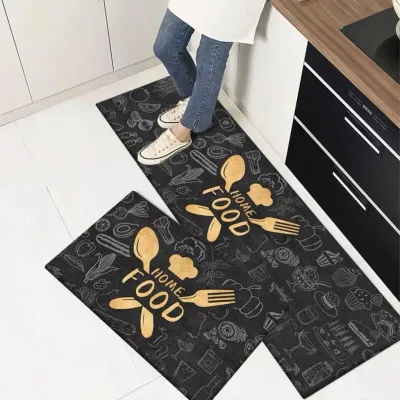 MULTI SHOPPE Keset Dapur 2in1 Anti Slip Karpet Dapur 1 Set 2pcs