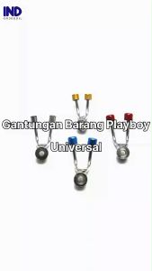 Gantungan-Pengait-Kait Barang Model Playboy-Play Boy Chrome-Silver-Pelangi