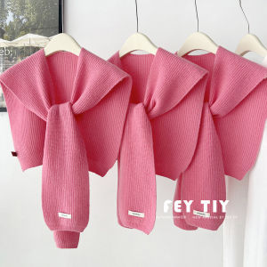 Cream Berry Pink White and Age-Reducing Pure Wool Knit Shawl Womens Outer Wear Decoration Spring and Autumn Shoulder Green