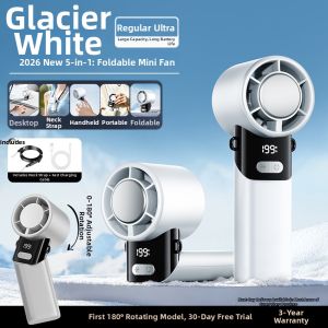 JIEXG | Portable Mini Rechargeable Neck Hanging Fan USB Charging