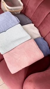 Quick-Dry Microfiber Bath Towel Wrap Oversized Solid Color Summer Blanket W2817