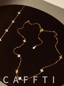 CAFFTI | Solid 925 Sterling Silver Two Tone Necklace