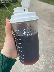 BW-C1439 Botol Air Minum Shaker 540ML BPA Free / Tumbler Minum Bottle Bening Portable / Botol Jus