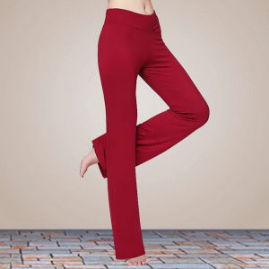 Quần Tập Yoga Modal Rộng Rãi Ống Đứng Dày Mới 2024 Mùa Xuân Thu Đông Quần Khiêu Vũ Ngoài Trời Quần Tập Luyện Cỡ Lớn