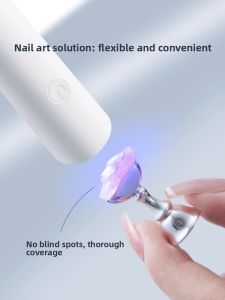 MONLEYTA | Portable Handheld Manicure Lamp Mini UV LED Nail Art Light For Gel Polish Curing Wearable Nail Tips Phototherapy