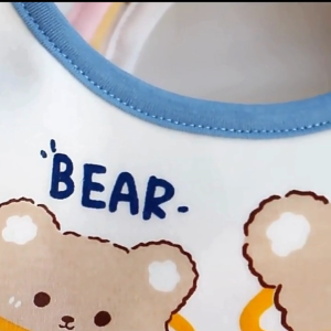 ผ้ากันเปื้อนเด็ก เสื้อกันเปื้อน ลายการ์ตูนน่ารัก ผ้าซับน้ำลายเด็กแรกเกิด นุ่ม กันน้ำ