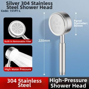 TAOSHI | 304 Stainless Steel High-Pressure Shower Head
