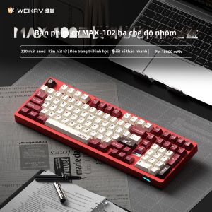 Bàn Phím Cơ Không Dây Tùy Chỉnh Bluetooth Vỏ Nhôm Văn Phòng Gaming E-Sports