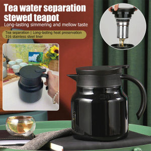 Stainless Steel Teapot Thermal Coffee Pot with Strainer Coffee Tea Server Teko Kopi Air Panas