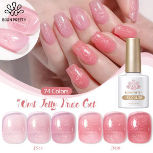 Sinh Ra Khá 10Ml Long Lanh Màu Hồng Khỏa Thân Thạch sơn móng tay dạng gel Varnis Bán Vĩnh Viễn Tuyệt Mờ Đèn LED UV Gel Sơn Móng có thể hòa tan