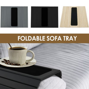 Wood Sofa Arm Tray Sofa Tray in Folding Design Sturdy and Robust Sofa Tray Convenient Arm Tray Home Storage Holder for Drinks