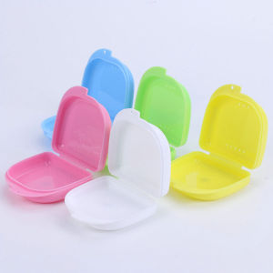 Masely Retainer case 5 colors Denture Bath Box Case False Teeth Appliance Container Storage Boxes
