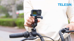 TELESIN Quick Release Handlebar Clamp Bike Mount for Action Camera
