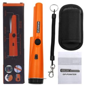 เครื่องตรวจจับโลหะแบบมือถือ AiQUE รุ่น GP-pointer สำหรับค้นหาสมบัติ กันน้ำ พร้อมแท่งระบุตำแหน่ง ตรวจจับด้วยไฟ LED แบบสายรัดข้อมือ