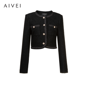AIVEI | Thousand Gold Princess Style Tweed Short Jacket