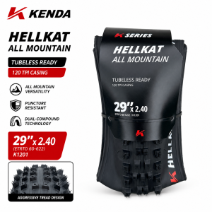 Kenda | KENDA Hellkat All Mountain MTB Tire 29x2.40 Folding Tubeless Ready 120TPI Mountain Bike Tire Puncture Resistant Bicycle Tyre
