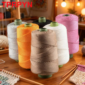 1 PC 230g ถักน้ําหนักเบาเชือก Cool Hollow เส้นด้ายโครเชต์หมวกฤดูร้อนถักมือด้ายหนากระเป๋าหมวกเบาะ