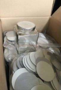(Combo 100c) Màng seal nhôm hũ thuỷ tinh màng siêu nhôm màng dán miệng hũ
