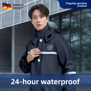 MONLEYTA | Thickened Waterproof Rain Suit Men Women Separate Design Delivery Rider Heavy Rainproof Adult Outerwear Raincoat Rainpants