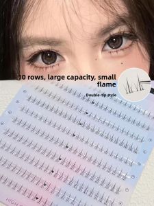 MENGJIESHANGPIN | Upgrade Double-Tip Fire Shape Natural Imitation False Eyelashes