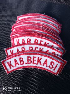 BED/BADGE KAB. BEKASI BORDIR HALUS