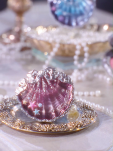 Flower Knows Shells Jewel Collection Silk Satin Blush 5 color long-lasting soft cosmetic