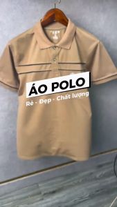 Áo thun nam tay ngắn trung niên vải cotton dày mềm mát loại áo thun nam có cổ có túi Vitin ATK8