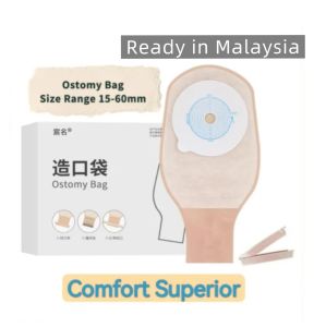 (Local) Medical Grade  [10pcs/ box] Drainable Stoma Ostomy 15mm-65mm Colostomy Bags Cut  Najis ostomy Colostomy bag