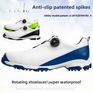 PGM Mens Golf Shoes Casual Breathable Sport Shoes No-Lace Design Golf-Themed Leisure Footwear Summer 2023 Collection