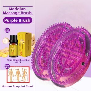 Five Elements Silicone Body Massage Brush Acupoint Brush Full Body Universal Leggings Massage Tool Portable Personal Care Device