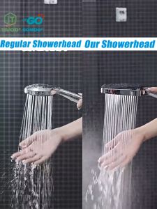 【24 hours delivery】Shower Head With 1.5M Long Hose High Pressure Bathroom Shower 4 Spray Modes Quality Assurance Handheld Rain Shower Water Saving With Free-punching Holder Shower For Bathroom Set Shower Head Rainfall Set Elastic Tube