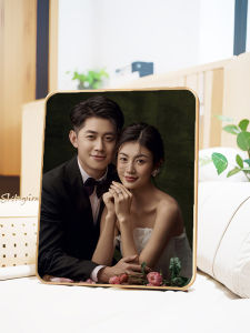 Customized Photo Frame Photo Making Wedding Photo Wedding Photo Printing Made of Multi-Palace Grid Fancy Crystal Table Ornaments