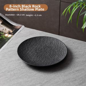 Yomerto | Luxurious Steak and Pasta Dinner Plate Ceramic