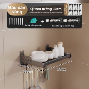 Kệ Treo Tường Đa Năng Không Cần Khoan cho Bếp
